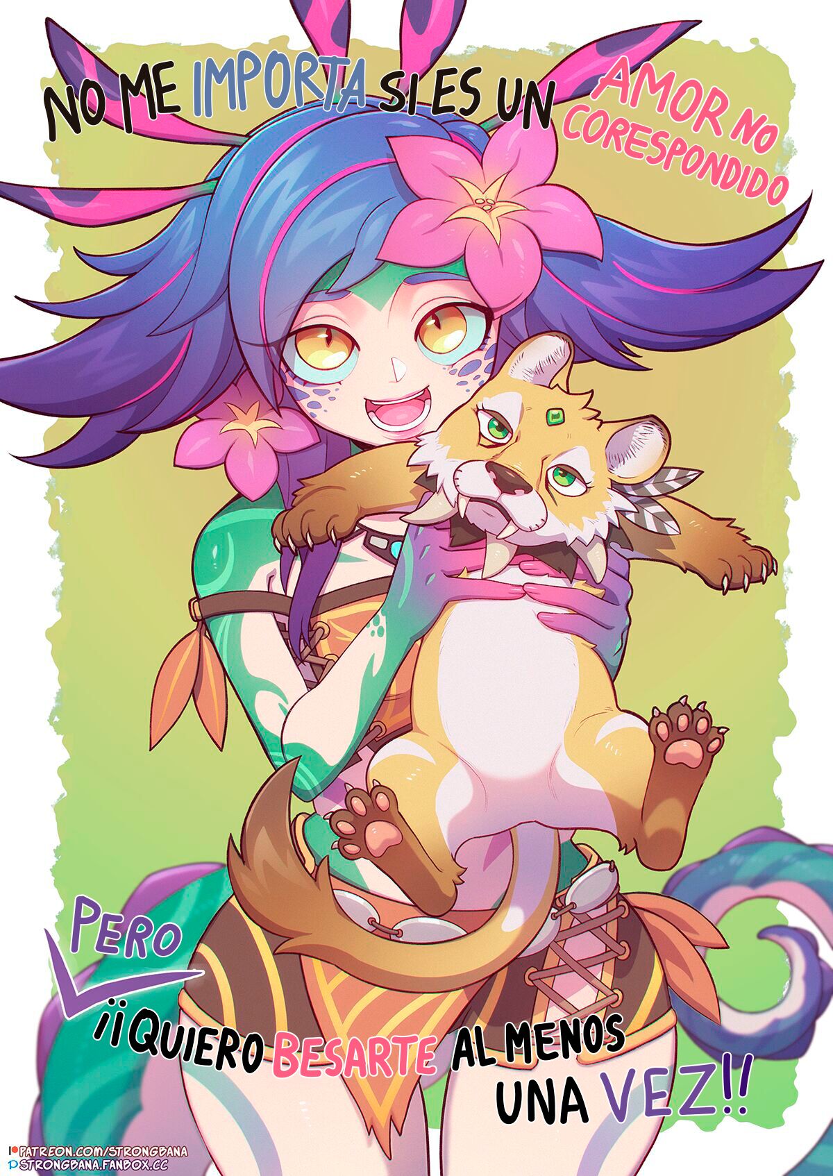 I don’t mind if It’s a unrequited love. But I want to kiss you at least once!! (League of Legends) [Strong Bana]
